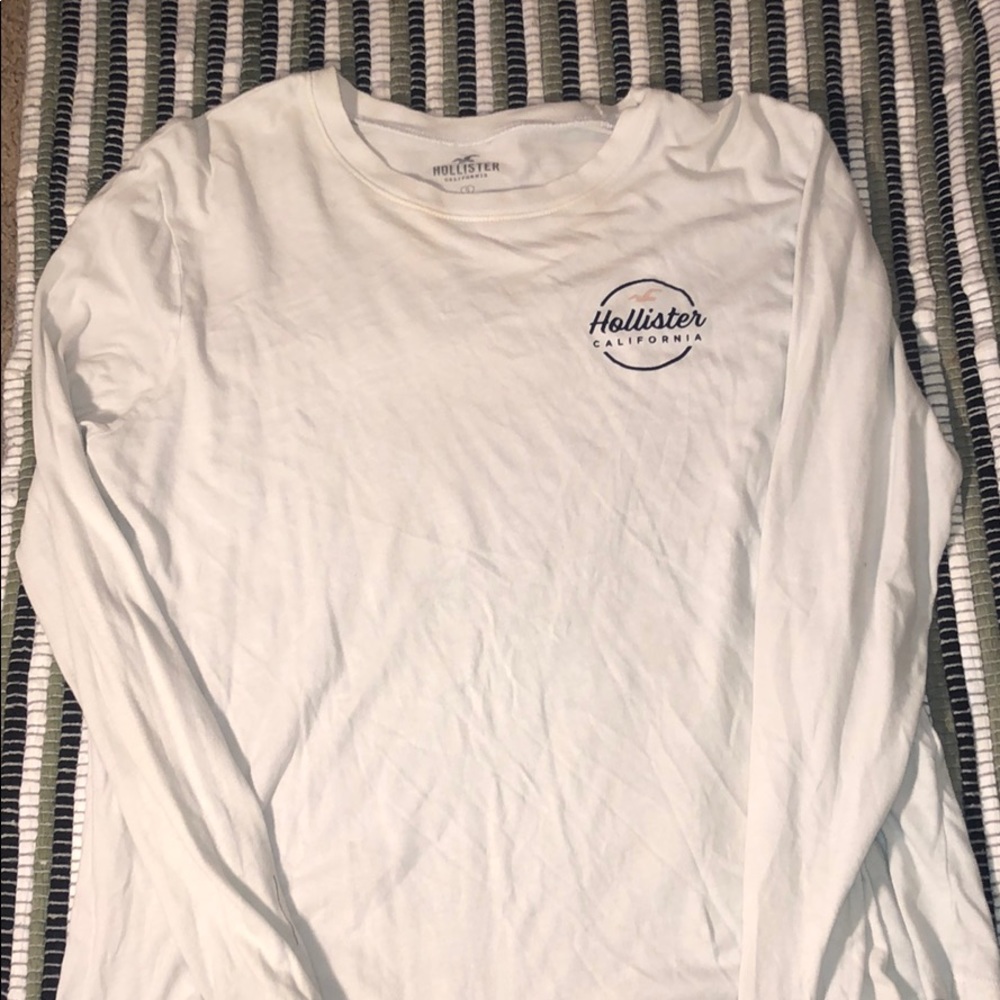 White & Cream Hollister Long Sleeve